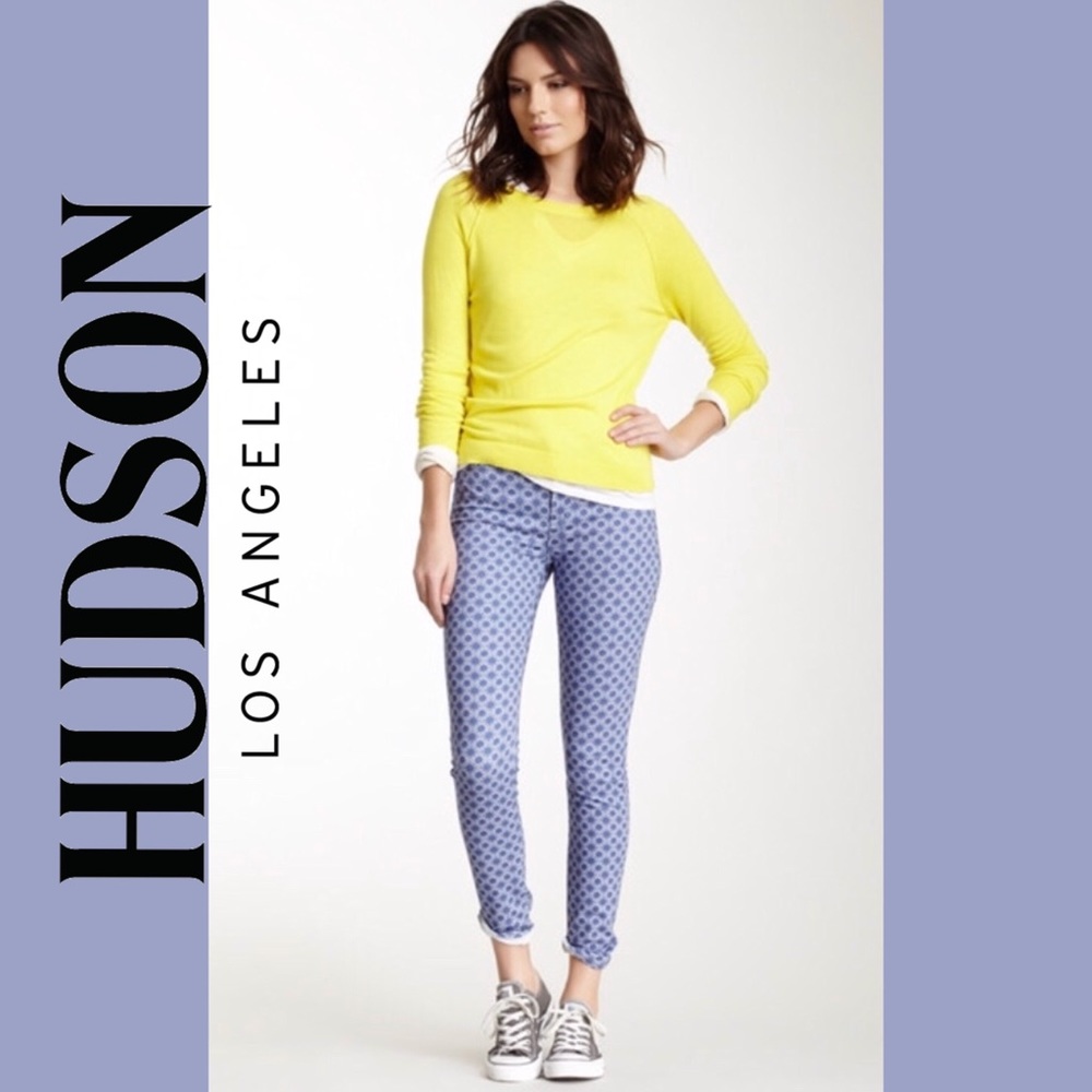HUDSON Jeans Nico Super Skinny Mid Rise Geo Heaven - Picture 2 of 5